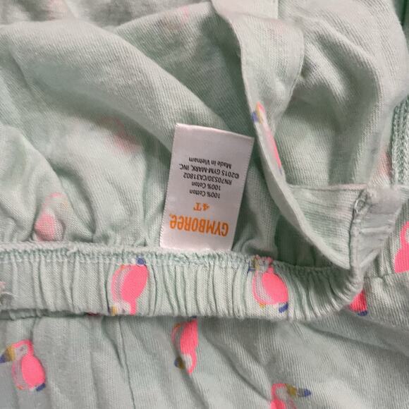 Gymboree 4T Tucan Mint Green Romper Summer Outfit - Picture 4 of 4